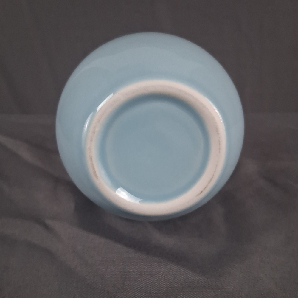 Ceramic Tea Caddy Handmade Pinch Flower Blue Ceramic Tea Sealing Jar Canister - Picture 4 of 13